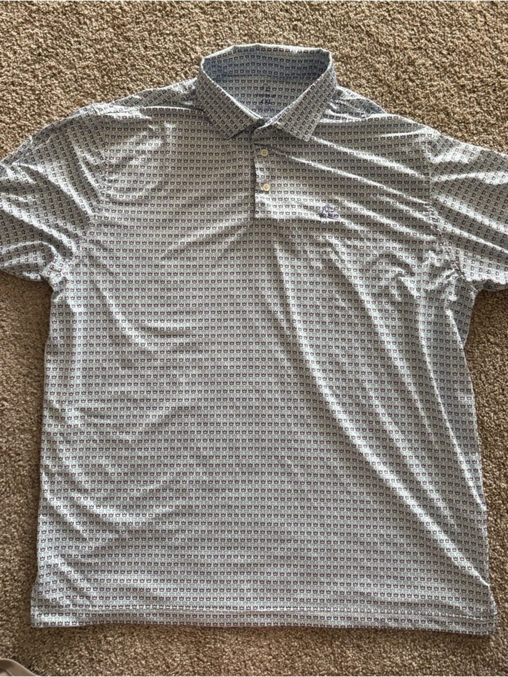 Men's Rhoback Printed Short-Sleeve Polo Shirt